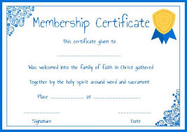 50 printable parental consent form & templates any parent would have to sign a parental consent form for different reasons. Free Membership Certificates 14 Templates In Word Format Ready To Use Demplates