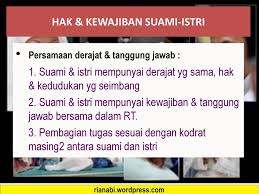 Membagi tanggung jawab antara suami dan istri. Pernikahan Rian Hidayat S Pd I Hukum Memilih Mahram Rukun Talak Rujuk Ppt Download