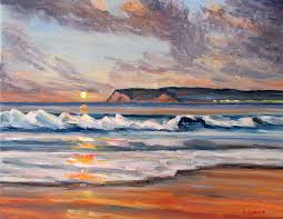 Check spelling or type a new query. Sunset Waves Coronado Beach Painting By Robert Gerdes