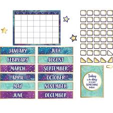 Galaxy Calendar Bulletin Board Set Calendar Bulletin Boards Schedule Calendar Bulletin Board Sets