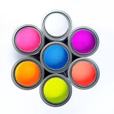 Neon Colors Canvas Paint Art