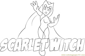 Some witches are shown traditionally evil. Scarlet Witch Coloring Page For Kids Free The Super Hero Squad Show Printable Coloring Pages Online For Kids Coloringpages101 Com Coloring Pages For Kids