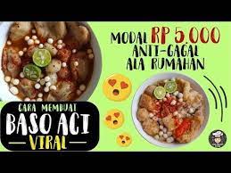 Modal Rp 5 Ribu Bikin Baso Aci Kekinian Anti Gagal Ala Rumahan Resep Baso Aci Mudah Youtube Food Cooking Recipes Food Chopper