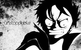 Luffy and flag with black background size : One Piece Monkey D Luffy Unstoppable Hd Wallpaper Download