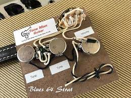 Vintage noiseless wiring and treble bleed telecaster guitar forum. The Blues 64 Stratocaster Prebuilt Wiring Harness Kit By Tone Man Guitar