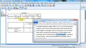 Effect Size In Spss Two Sample T Test Cohen S D Youtube