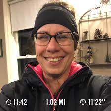 True story... I heard a voice that said.."Davina, run" Me....."It's too  cold outside, I'm a Florida girl" Voice..."Davina, run" Me......."I have  asthma, breathing in that cold air I'm sure to have an