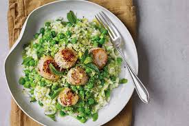 Cover the pan and sweat for 3 minutes. Recipe Alexandra Dudley S Zesty Lemon Pea And Scallop Risotto Balance