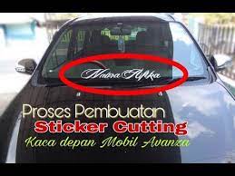 Namun, untuk beberapa jenis kaca mobil tidak cocok dengan cairan pembersih kaca mobil anti jamur yang menyimpan kandungan amonia, seperti kaca mobil asal jepang, korea, dan eropa. Keren Cara Membuat Sticker Cuting Di Kaca Toyota Avanza Youtube