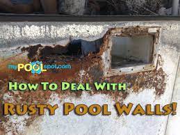 Rusty Above Ground Pool Walls In Ground Pools Above Ground Pool Swimming Pool Repair