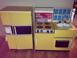 vintage 1960's toy kitchen set, oven