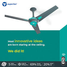 Enjoy more efficiency and convenience with remote controls that make programming and operating your fan a breeze. Superfan Ceiling Fan On Twitter Most Innovative Ideas Are Born While Staring At The Ceiling We Present You With The Innovative Qbldc Technology Ceiling Fan To Stare At Boost Your Creativity With