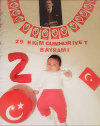 29 ekim cumhuriyet bayrami konsepti bebek fotograflari bebek kizlar