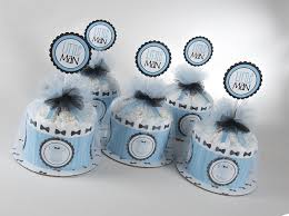 Most guests are intrigued by them and will ask where you bought it or how you made it! Amazon Com Five Little Man Mini Diaper Cakes Bow Tie Onsies Theme Baby Shower Centerpieces Handmade