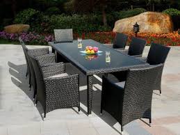 Genuine Ohana Outdoor Patio Wicker Furniture 9pc All Weather Dining Set With F Wicker Patio Furniture Set Outdoor Wicker Patio Furniture Wicker Patio Furniture