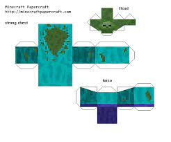 Papercraft Mutant Zombie Mutant Creatures Mod Minecraft Printables Creeper Minecraft Paper Crafts
