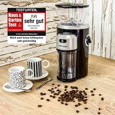 rommelsbacher ekm 300 elektrische kaffeemuhle mit kegelmahlwerk aus edelstahl 12 stufen mahlgrad 2 10 tassen ka kaffeepulver kaffeemuhle kaffeebohnen mahlen