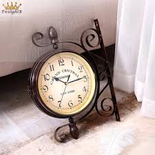 Maybe you would like to learn more about one of these? Double Sided Clock Style Antique Decorative Garden Outdoor 8 Station Vintage Wall Mount Hanging Double Sided Wall Clock Shopee Malaysia