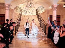 Newlywed Entrance To The Wedding Reception Grand Entrance Ideas Confetti Entertainment Rizza Grand Entrance Wedding Green Fall Weddings Houston Wedding
