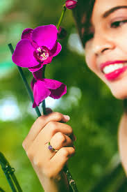 Free picture: flora, flowers, pretty girl, beautiful, face, blossom