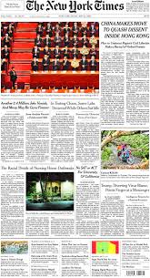 The decisions that used to be made in secret behind closed. The New York Times International Edition In Print For Saturday May 23 2020 The New York Times