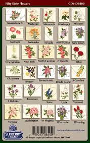 All 50 state flowers in alphabetical order. Sudberry House Machine Cross Stitch Embroidery