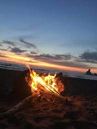 Weekend Getaway To Watch The Sunset At The Beach And Driftwood For Camp Fire Camping Hiking Outdoors Tent Outd Weekend Getaways Camping Locations Getaways