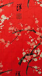 Kirschbluten Sakura Rot Red Art Japanese Art Red Wallpapers