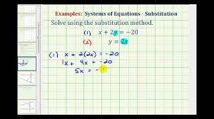 Worksheet given in this section will be much useful for the students who would like to practice problems on solving system of equations by substitution. Solving Systems Of Equations By Substitution Examples Solutions