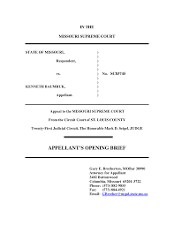 APPELLANTS OPENING BRIEF