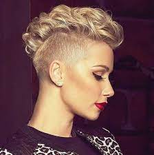 25 Exquisite Curly Mohawk Hairstyles For Girls And Women Mohawk Hairstyles For Girls Short Hair Styles Hair Styles