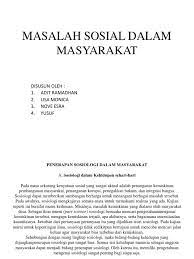 Cara mengatasi masalah breadcrumb kolom itemlistelement tidak ada. Masalah Sosial Dalam Masyarakat Ppt