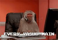 Taking into account yasuo's 345 base movement speed and assuming he's constantly moving, it will take 17.1 / 15.22 / 13.33 (based on level) seconds to generate 100 flow stacks. Yasuo Gifs Get The Best Gif On Gifer