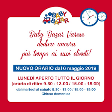 Baby Bazar Varese Lunedi Aperto A Giornata Intera Baby Bazar