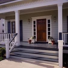 Fort Mill Country Salt Box Home Front Porch Steps Porch Design Front Porch Stairs