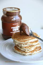 Pancakes Proteici Con Crema Al Cioccolato Arabafelice In Cucina Ricette Idee Alimentari Cibo
