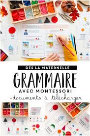 Decouvrir La Grammaire Avec Montessori En 2020 Grammaire Montessori Ecole A La Maison