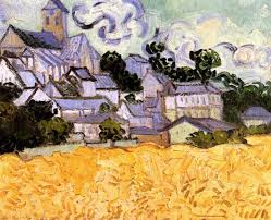 Vincent Van Gogh View Of Auvers With Field Houses And Church 34 X 42 Cm June 1890 Museum Of Art Providence Iskusstvo Van Goga Vinsent Van Gog Kartiny