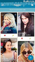 With over 95 million members, happn is the dating app that lets you find everyone you have crossed paths with; Happn Local Dating App Android App Free Download In Apk