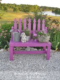 Diy Picket Fence Garden Bench You Will Need The Following Materials To Make This Bench 10 Pickets 8 Pressure Trea Garden Crafts Diy Garden Garden Projects