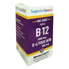 After age 50, the recommended daily amount is 1.5 milligrams for women and 1.7 milligrams for men. B 12 Methylcobalamin B 6 Folic Acid 60 Quick Dissolving Tabs By Superior Source At The Vitamin Shoppe