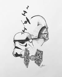 My New Tattoo Design Starwars Tattoos Art Illustration New Tattoo Designs Star Wars Illustration Simple Black Tattoos