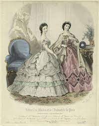 The style of the waist line makes me think this is american civil war era. Defunct Fashion Fashion Plates Civil War Fashion Victorian Fashion