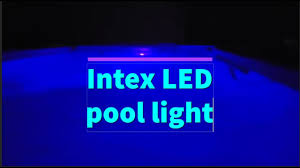 Intex Pool Light Review Youtube
