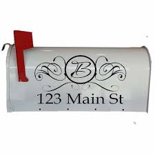 Mailbox name stickers address decal numbers monogram letter diamond. Winston Porter Mailbox Numbers Stickers Custom Address And Monogram Initial Personalized Wall Decal Personalized Wall Personalized Wall Decals Painted Mailboxes