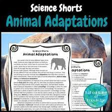 Animal Adaptations Reading Comprehension Passage Reading Comprehension Passages Animal Adaptations Reading Comprehension