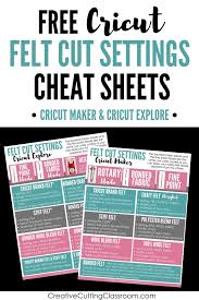 We've got some great tips and tricks to share with you. Cutting Felt With A Cricut Explore And Cricut Maker Creative Cutting Classroom