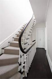 Stairs Handrail Banister Runner Dark Wood Floors White Walls Stairs Stair Handrail Staircase Runner
