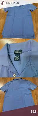 Light Blue Polo Shirt With Yellow Polo Logo Blue Polo Shirts Polo Logo Polo Shirt