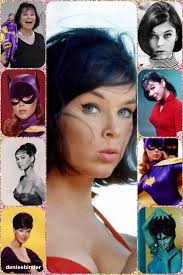 Yvonne Craig (famously Batgirl), but also Star Trek's Marta, in "Whom Gods  Destroy", 1969. 1966 gave us "Mars Needs Women", top left. Some guy named  Kirk (hey!) likes her! Top right...MY FAVORITE